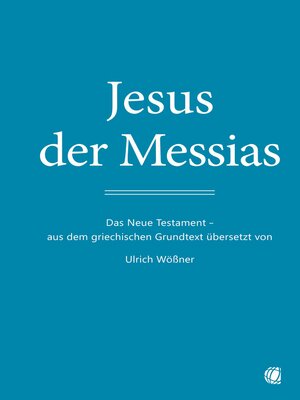 cover image of Jesus der Messias